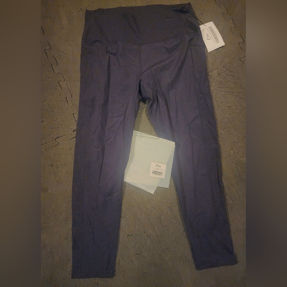 NEW Zyia 1496 Navy Pocket Brilliant Hi-Rise 7/8 24" NWT - Picture 2 of 7